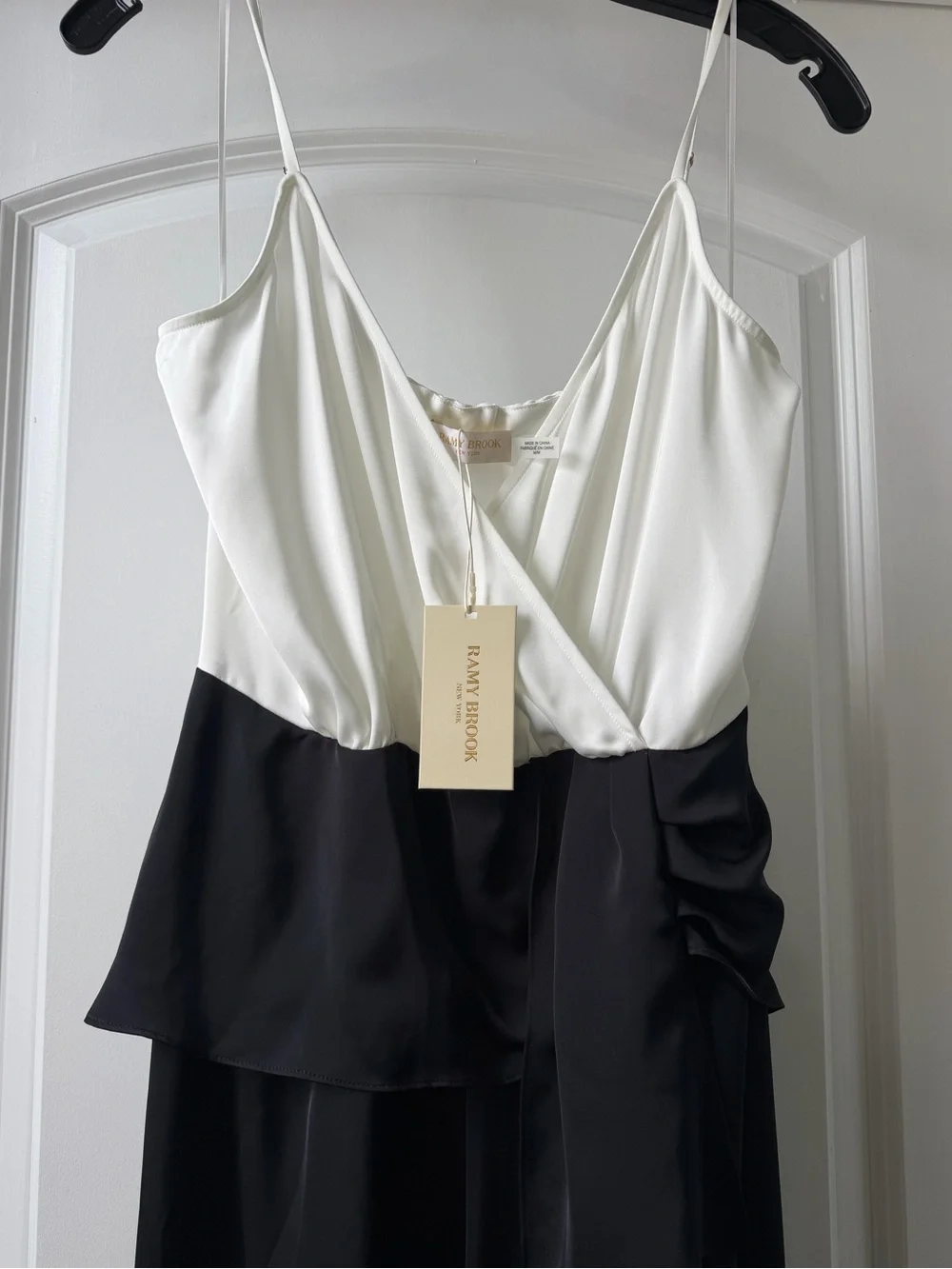 (New) Ramy Brook Contrast Bodice Wide-Leg Jumpsuit